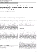 Cover page: A study on the generation of silicon-based hardware Plc by means of the direct conversion of the ladder diagram to circuit design language