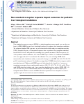 Cover page: Nonstandard Exception Requests Impact Outcomes for Pediatric Liver Transplant Candidates