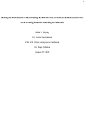 Cover page: Raising the Punishment: Understanding the Effectiveness of Sentence-Enhancement Laws on Preventing Human Trafficking in California