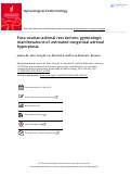 Cover page: Para-ovarian adrenal rest tumors: gynecologic manifestations of untreated congenital adrenal hyperplasia