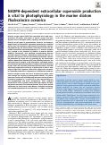 Cover page: NADPH-dependent extracellular superoxide production is vital to photophysiology in the marine diatom Thalassiosira oceanica