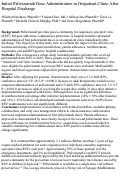 Cover page: Initial Palivizumab Dose Administration in Outpatient Clinic After Hospital Discharge