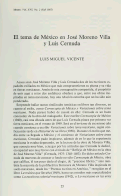 Cover page: El tema de México en José Moreno Villa y Luis Cernuda
