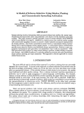 Cover page: A Model of Schema Selection Using Marker Passing and Connectionist Spreading Activation