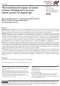 Cover page: The biobehavioral impacts of sexual violence: Findings from an acute repeat survivor of vaginal rape