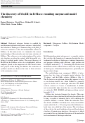 Cover page of The discovery of Mo(III) in FeMoco: reuniting enzyme and model chemistry