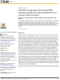 Cover page: Dendritic overgrowth and elevated ERK signaling during neonatal development in a mouse model of autism