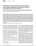 Cover page: miR‐223‐3p promotes autoreactive Th17 cell responses in experimental autoimmune uveitis (EAU) by inhibiting transcription factor FOXO3 expression