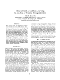 Cover page: Dimensional Attention Learning in Model of Human Categorization