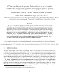 Cover page: C2 interpolation of spatial data subject to arc-length constraints using Pythagorean–hodograph quintic splines