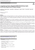 Cover page: Comprehensive Parent–Metabolite PBPK/PD Modeling Insights into Nicotine Replacement Therapy Strategies