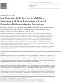 Cover page: Low Dopamine D2/D3 Receptor Availability is Associated with Steep Discounting of Delayed Rewards in Methamphetamine Dependence