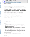 Cover page: The Effect of Depression on Adherence to HIV Pre-exposure Prophylaxis Among High-Risk South African Women in HPTN 067/ADAPT