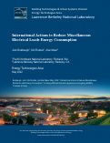 Cover page: International Actions to Reduce Miscellaneous Electrical Loads Energy Consumption