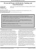 Cover page: 55-year-old Woman with Headache, Vomiting, and  Visual Disturbance