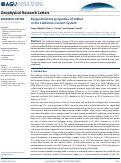 Cover page: Biogeochemical properties of eddies in the California Current System