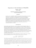 Cover page: Explorations in the Contributors to Plausibility