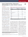 Cover page: Topical Calcipotriol Plus 5-Fluorouracil Immunotherapy for Actinic Keratosis Treatment