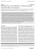 Cover page: Predicting cancer drug TARGETS - TreAtment Response Generalized Elastic-neT Signatures