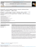 Cover page: Responsible research in health disparities using the Adolescent Brain Cognitive DevelopmentSM (ABCD) study