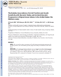 Cover page: The relative associations of β-cell function and insulin sensitivity with glycemic status and incident glycemic progression in migrant Asian Indians in the United States: The MASALA study