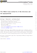 Cover page: The Hilbert basis method for D-flat directions and the superpotential