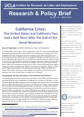 Cover page: California Crisis: The United States and California Two and a Half Years After the End of the Great Recession