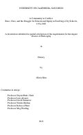 Cover page: Community in Conflict : : Race, Class, and the Struggle for Educational Equity in San Diego City Schools, 1954-1985