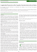 Cover page: Longitudinal Trajectories of the Cognitive Function Index in the A4 Study.