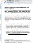 Cover page: Comparison of bovine milk oligosaccharides in native North European cattle breeds