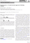 Cover page: Quantum power: a Lorentz invariant approach to Hawking radiation