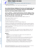 Cover page: Association Between Walking for Exercise and Symptomatic and Structural Progression in Individuals With Knee Osteoarthritis: Data From the Osteoarthritis Initiative Cohort.