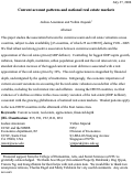 Cover page: Current account patterns and national real estate markets