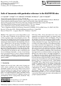 Cover page: Soils of Amazonia with particular reference to the RAINFOR sites