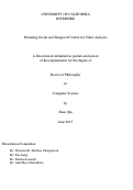 Cover page: Modeling Social and Temporal Context for Video Analysis