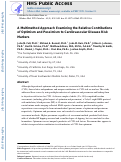 Cover page: A multimethod approach examining the relative contributions of optimism and pessimism to cardiovascular disease risk markers