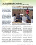 Cover page: Local diffusion networks act as pathways?to sustainable agriculture in the Sacramento River Valley