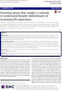 Cover page: Punching above their weight: a network to understand broader determinants of increasing life expectancy