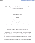 Cover page of Calling Mogadishu: How Reminders of Anarchy Bias Survey Participation