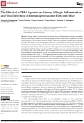 Cover page: The Effect of a TLR3 Agonist on Airway Allergic Inflammation and Viral Infection in Immunoproteasome-Deficient Mice.