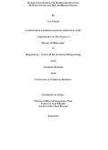 Cover page: Design Considerations for Earthquake-Resistant Reinforced Concrete Special Moment Frames