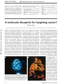 Cover page: A molecular blueprint for targeting cancer?