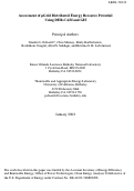 Cover page: Assessment of (mu)grid distributed energy resource potential using 
DER-CAM and GIS