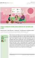 Cover page: How Is Brain Aging Influenced by Where We Live?