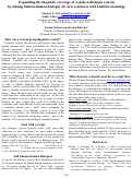 Cover page: Expanding the linguistic coverage of a spoken dialogue system by mining human-human dialogue for new sentences with familiar meanings