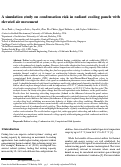 Cover page of A simulation study on condensation risk in radiant cooling panels with elevated air movement