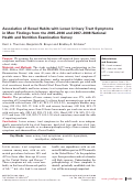 Cover page: Association of Bowel Habits with Lower Urinary Tract Symptoms in Men: Findings from the 2005–2006 and 2007–2008 National Health and Nutrition Examination Survey