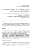 Cover page: Tutela e valorizzazione del patrimonio botanico dell'Arcipelago de La Maddalena