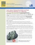 Cover page: Facts about Serpentine Rock and Soil Containing Asbestos in California