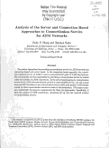 Cover page: Analysis of the server and connection based approaches to connectionless service for ATM networks